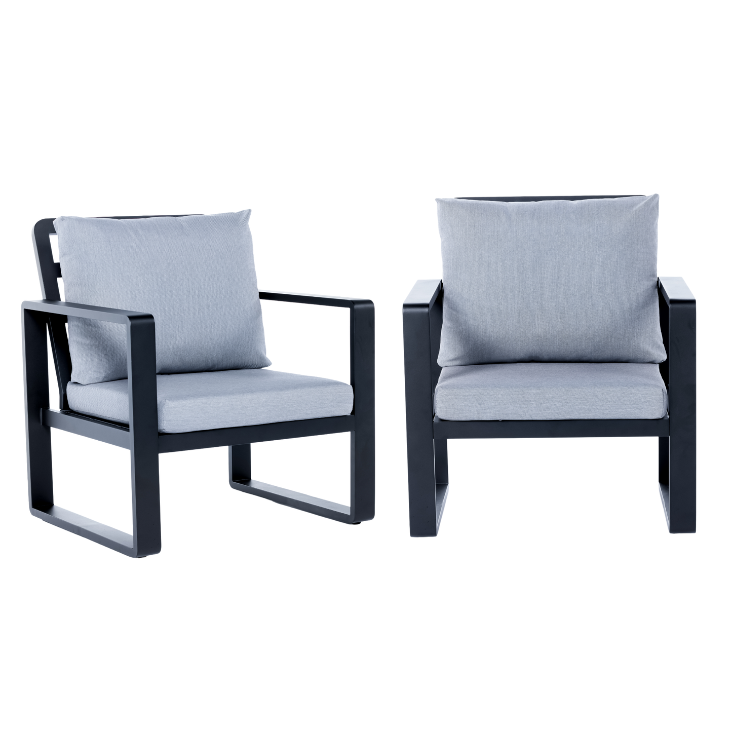 Solis Big and Tall Outdoor Patio Chairs - Set of 2