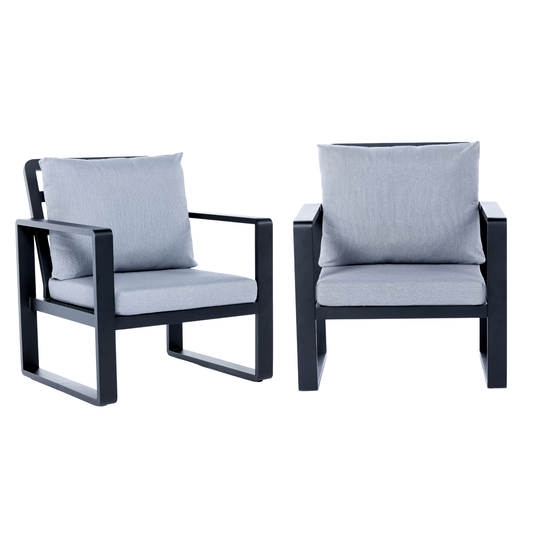 Solis Big and Tall Outdoor Patio Chairs - Set of 2